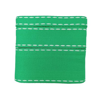 Kit Fita Jeans SINIMBU Pespontada | Verde Pesponto Branco
