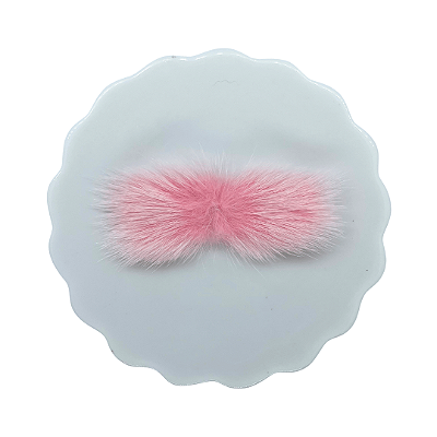 Pompom Bigode de Pelúcia 7cm | Cor: 123 Pearl Pink