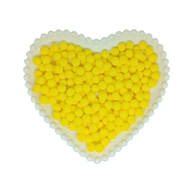 Pompom Mini 10mm C/ 100 unidades | Cor: Amarelo