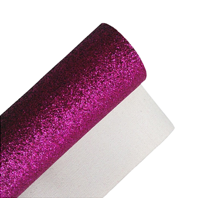Lonita de Tecido com Glitter Fino 21cm x 29cm | Cor: Rosa Pink