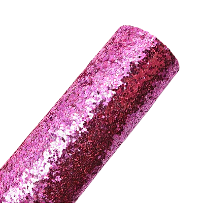 Lonita Glitter Flocado Grosso 21cm x 29cm | Cor: Rosa Pink