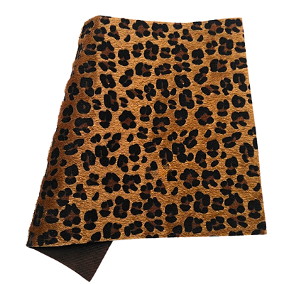 Lonita Pelinho Estampa Onça 21cm x 29cm | Cor: Marrom Escuro