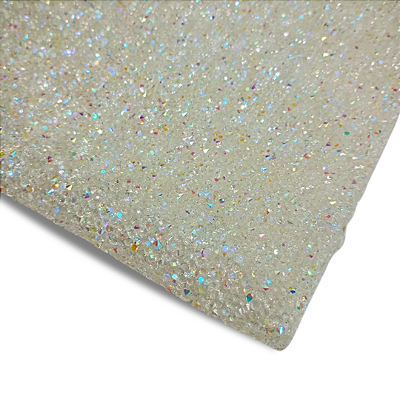 Manta de Strass Termocolante 1cm x 40cm | Cor: Transparente