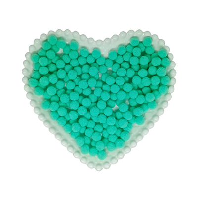 Pompom Mini 10mm C/ 100 unidades | Cor: Verde Escuro