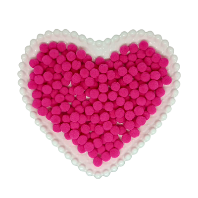 Pompom Mini 10mm C/ 100 unidades | Cor: Rosa Pink