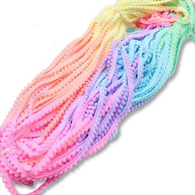 Fita Grelot Candy Color e Colorida | 2 Metros