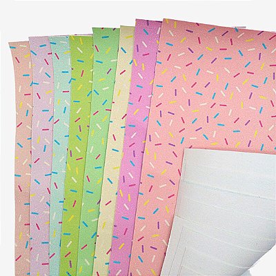 Lonita Estampa Granulado com Glitter 21cm x 29cm