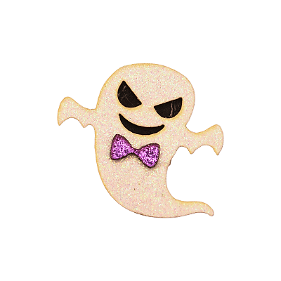 Aplique Fantasma Halloween Glitter
