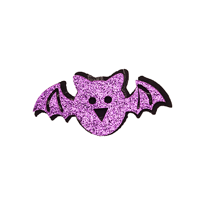 Aplique Morcego Halloween Glitter