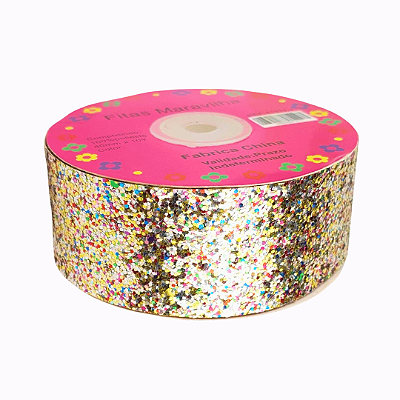 Fita Lonita Flocada 40mm | 1 Metro | Multicolor 2