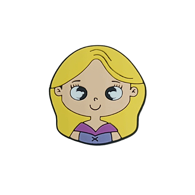 Aplique Emborrachado Rosto Princesas Disney | Rapunzel