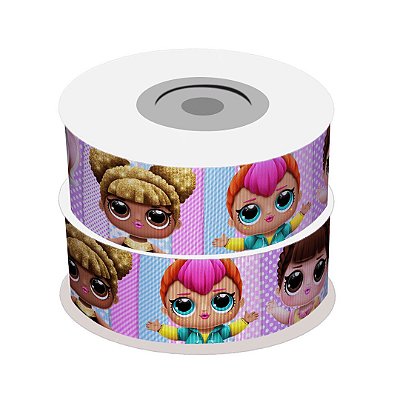 Fita de Gorgurão Estampada LOL | 38mm | 2 Metros