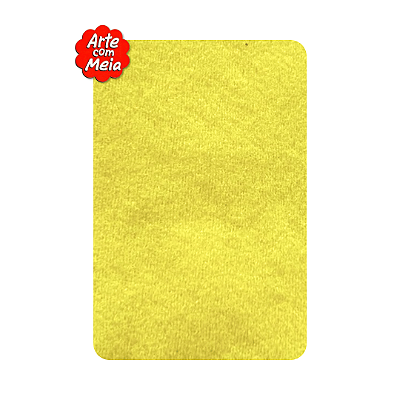 Meia de Seda Arte com Meia Premium | 2 Unidades | Cor: Amarelo