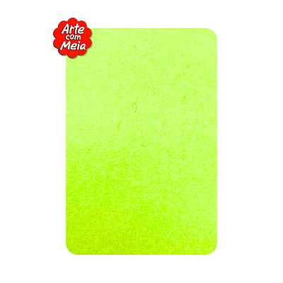 Meia de Seda Arte com Meia Premium | 2 Unidades | Cor: Amarelo Cítrico