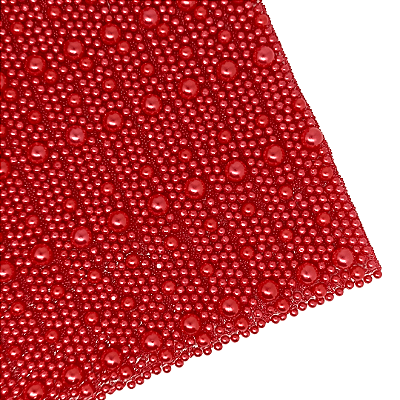 Manta de Pérola Termocolante 1cm x 40cm | Cor: Vermelha