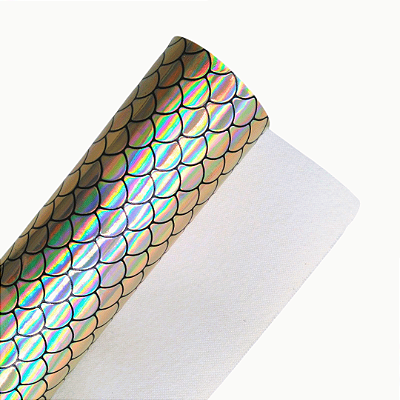 Lonita Holográfica com Escamas de Sereia em Relevo 21cm x 29cm | Cor: Dourado
