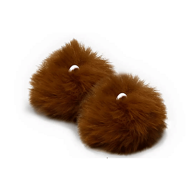 Pompom Pelúcia 70mm | Marrom