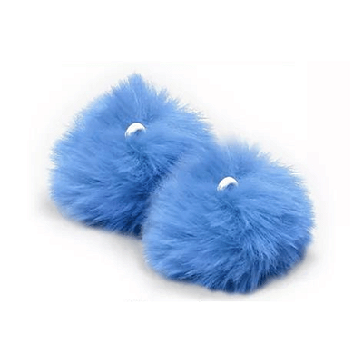 Pompom Pelúcia 70mm | Azul Turquesa