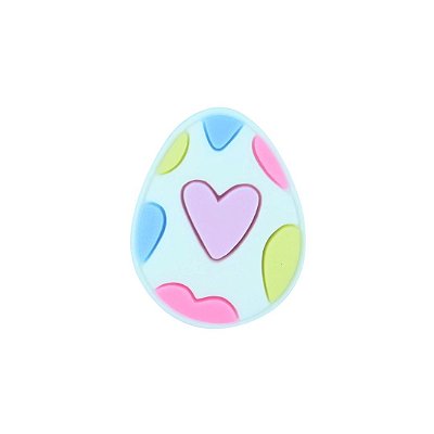 Aplique Emborrachado Ovo de Páscoa Colorido
