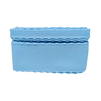 Fita Yama Especial Twill Bordinha Pompom | Nº2 | Nº9 | 1 Metro | Cor: 308 Blue Topaz