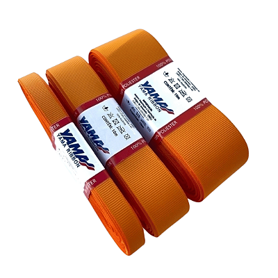 Fita Gorgurão YAMA | 5 Metros | Cor: 668 Tangerine
