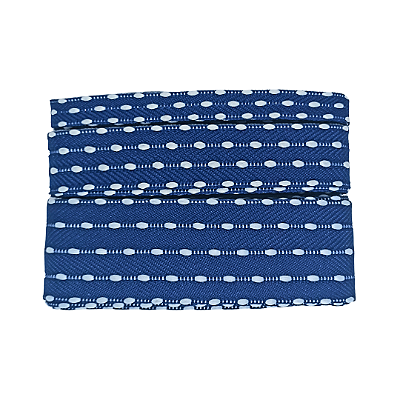 Kit Fita Pespontada Sinimbu com Pompom REF 1937 | 2 Metros de Cada Tamanho | Nº2 Nº5 Nº9 - Cor: Azul Marinho