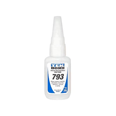 Adesivo Instantaneo Tek Bond Multiuso 793 20g Média Viscosidade