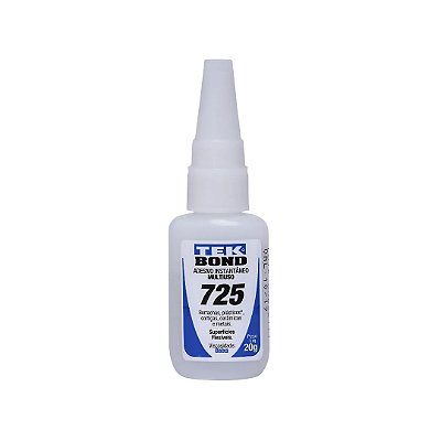 Adesivo Instantaneo Tek Bond Multiuso 725 20g Baixa Viscosidade