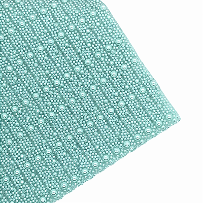Manta de Pérola Termocolante 1cm x 40cm | Cor: Azul Bebê