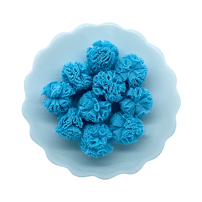 Pompom de Malha 25mm com 10 unidades | Azul