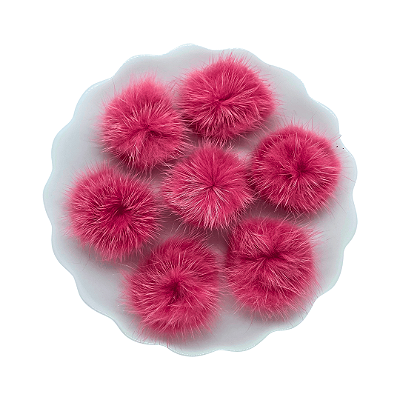 Pompom de Pelúcia Achatado 2,5cm | Cor: 152 Fantasy Rose