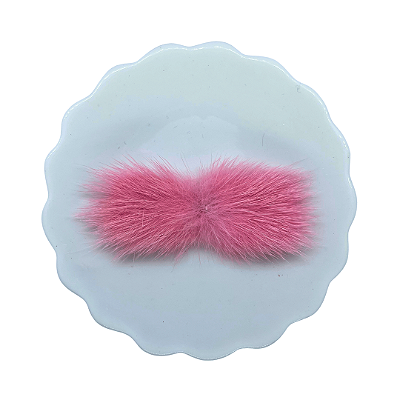 Pompom Bigode de Pelúcia 7cm | Cor: 154 Rose Pink