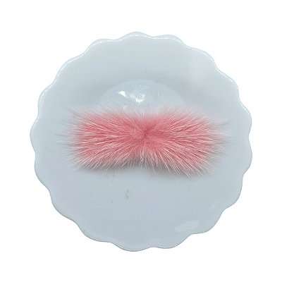 Pompom Bigode de Pelúcia 7cm | Cor: 720 Peach