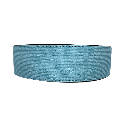 Fita de Veludo Cotelê 38mm | 1 Metro | Cor: Azul