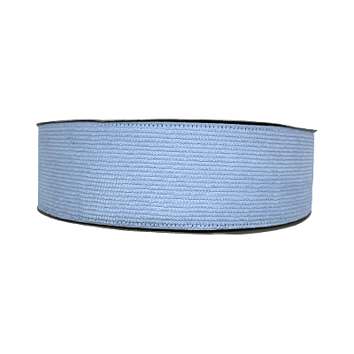 Fita de Veludo Cotelê 38mm | 1 Metro | Cor: Azul Bebê