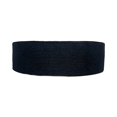 Fita de Veludo Cotelê 38mm | 1 Metro | Cor: Preto