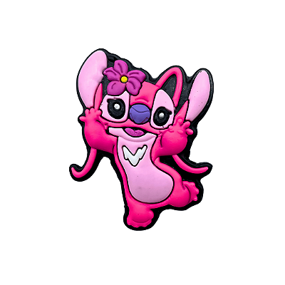 Aplique Emborrachado Personagem Angel com Flor