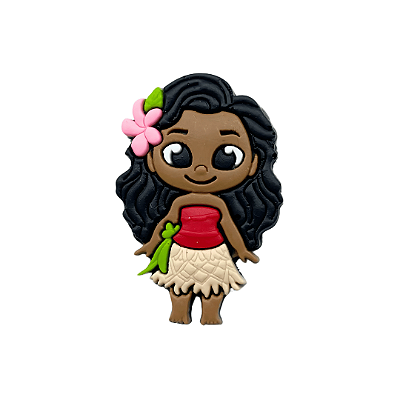 Aplique Emborrachado Personagem Moana