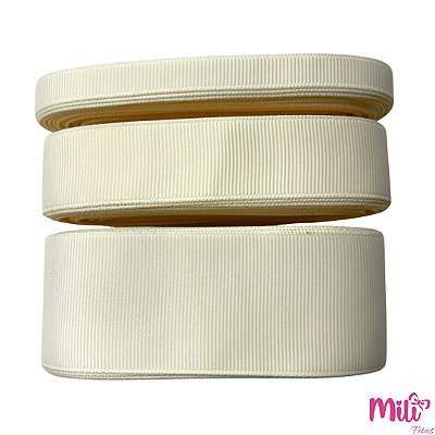 Fita Gorgurão MILI | 10 Metros | Cor: 028 Antique White