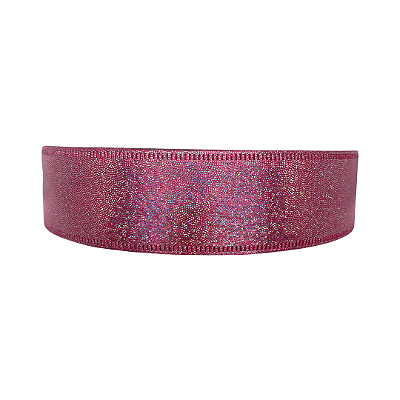 Fita Metalizada com Brilho 38mm | 1 Metro | Cor: Rosa Escuro