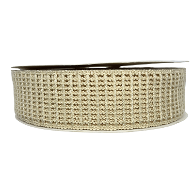 Fita Telada 38mm | 1 Metro | Cor: Creme
