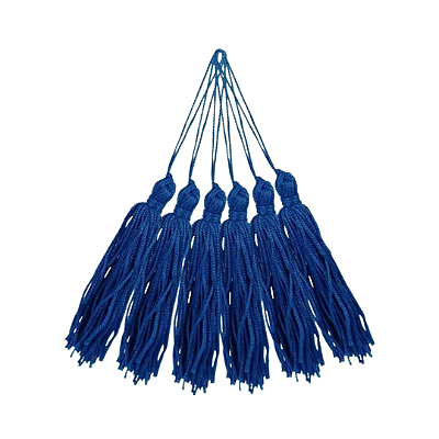 Pingente de Seda Tassel 7cm | Cor: Azul Royal