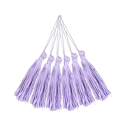 Pingente de Seda Tassel 7cm | Cor: Lilás