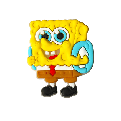 Aplique Emborrachado Escolar Personagem Bob Esponja