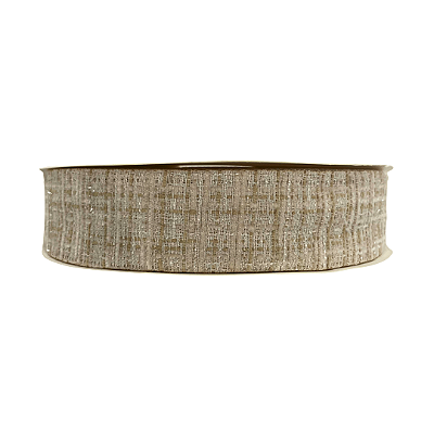 Fita Trabalhada Tweed 38mm | Metro | Cor: Marrom