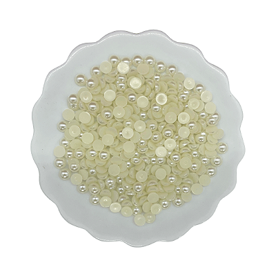 Meia Pérola 6mm Com 25g | Cor: Bege Natural