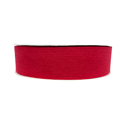 Fita de Veludo Cotelê 38mm | 1 Metro | Cor: Vermelho