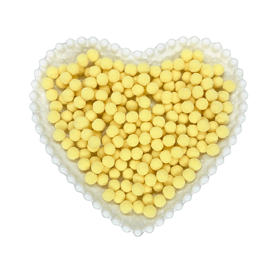 Pompom Mini 10mm C/ 100 unidades | Cor: Amarelo Bebê