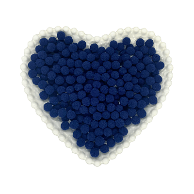 Pompom Mini 10mm C/ 100 unidades | Cor: Azul Marinho