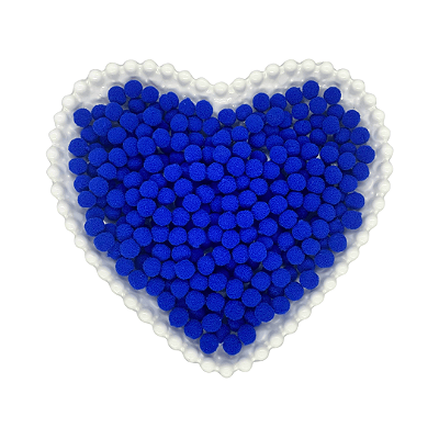 Pompom Mini 10mm C/ 100 unidades | Cor: Azul Royal